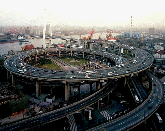 Puxi Viaduct & Shanghai Intersection Spiral